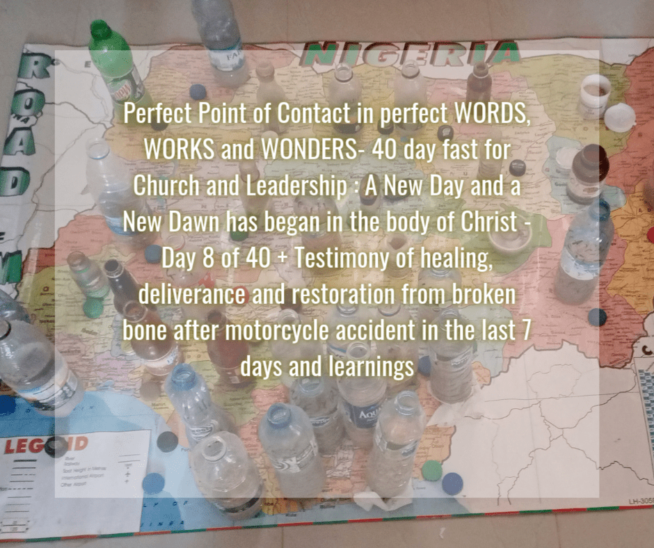 Perfect point of contact on unity and revival in the churches and leadership