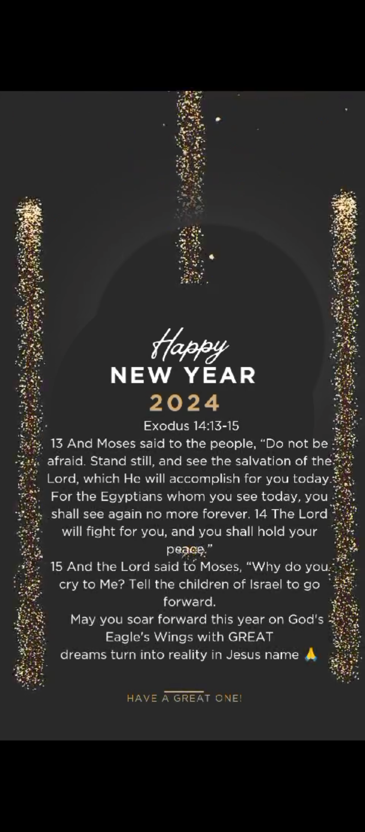 Happy New Year 2024! Soar Forward on God's Eagle's Wings in this year 2024 - God's Eagle Ministries
