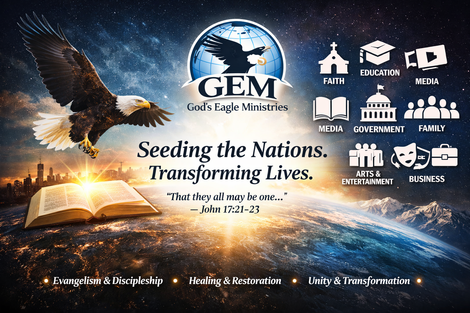 God’s Eagle Ministries (GEM) – Seeding the Nations Transforming Lives!