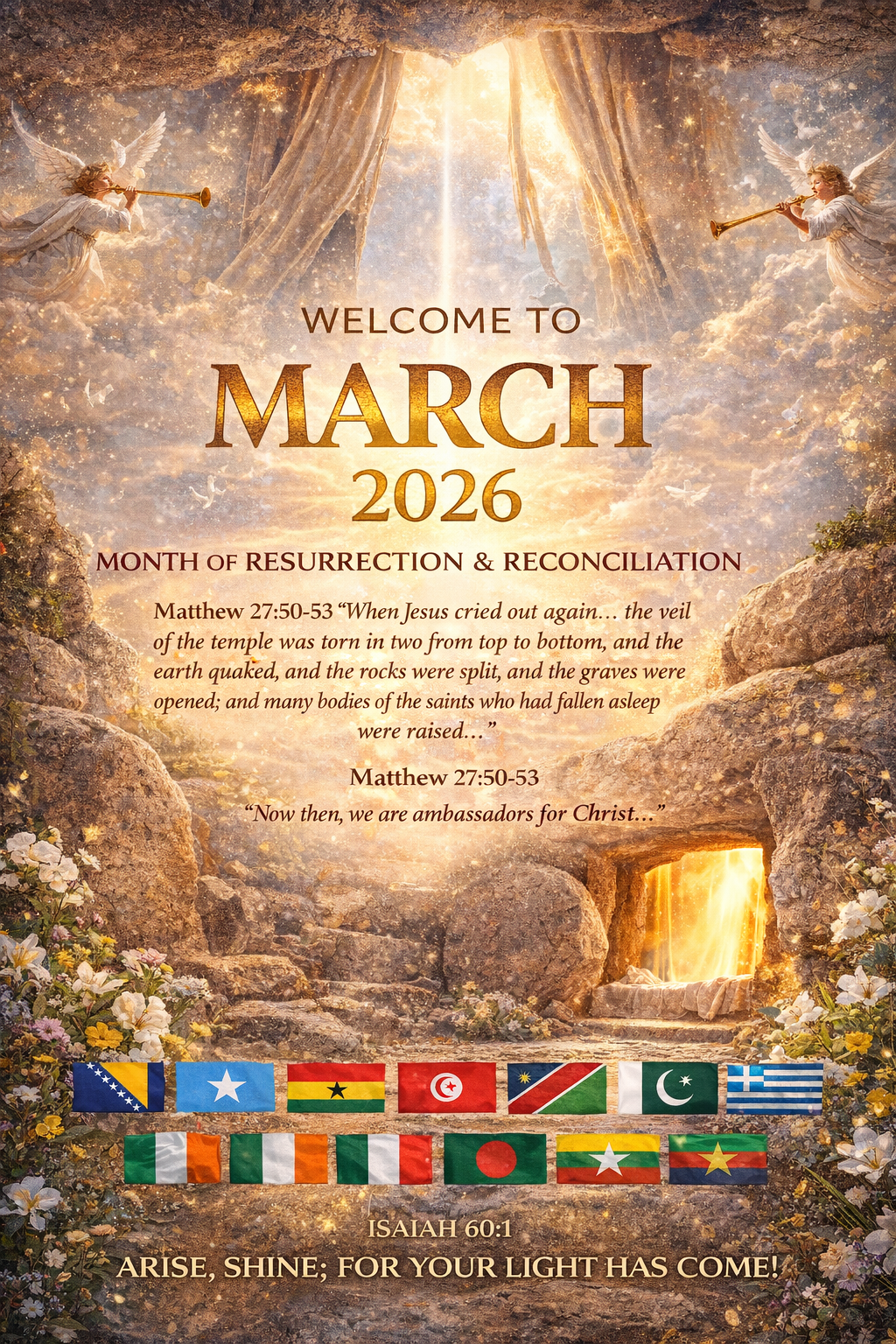 WELCOME TO MARCH 2026 – THE MONTH OF RESURRECTION & RECONCILIATION