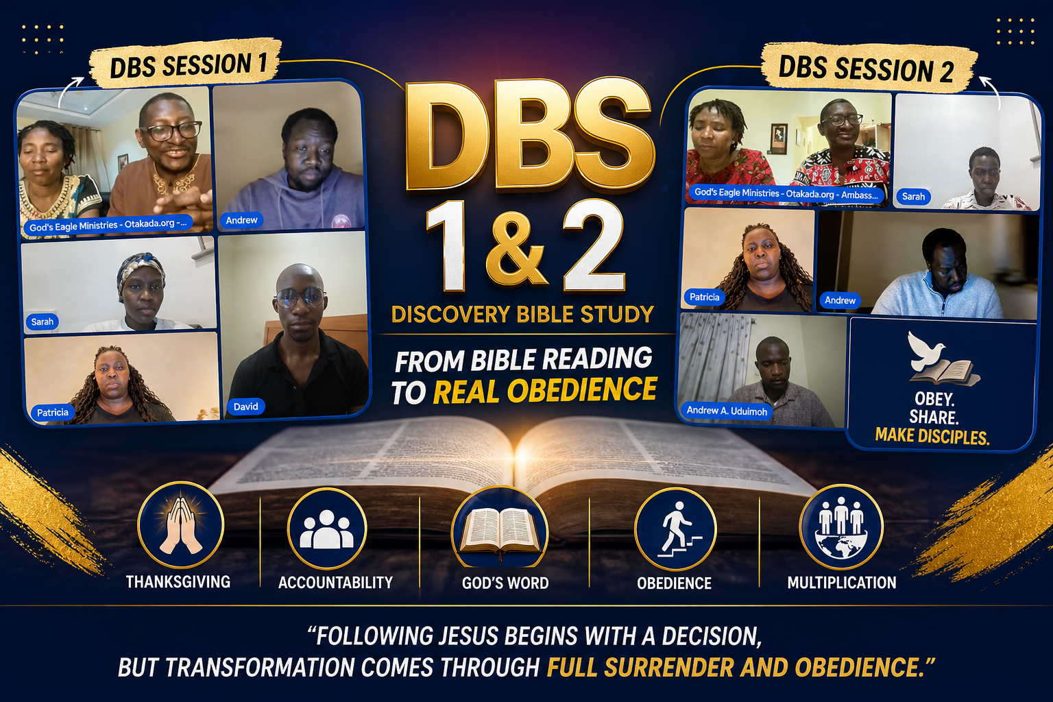 Discovery Bible Study Sessions 1 & 2