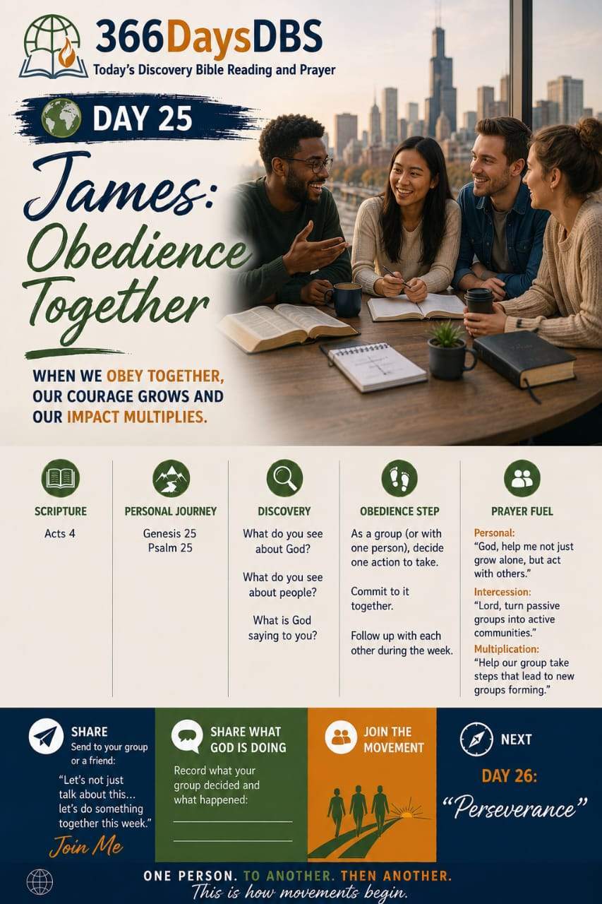 Home - Gods' Eagle Ministries - GEM 143 DAY 25 — James: Obedience Together James noticed the difference immediately.