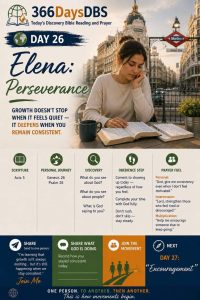 DAY 26 — Elena: Perseverance Elena felt the shift. 2 DAY 26 — Elena: Perseverance Elena felt the shift.