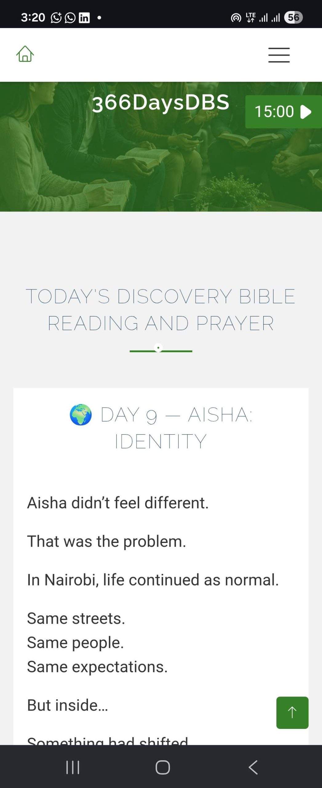 Aisha&rsquo;s Identity &mdash; Day 9*