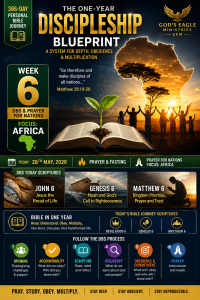 THE ONE-YEAR DISCIPLESHIP BLUEPRINT — WEEK 6 DBS & PRAYER FOR NATIONS (FOCUS: AFRICA) 2 THE ONE-YEAR DISCIPLESHIP BLUEPRINT — WEEK 6 DBS & PRAYER FOR NATIONS (FOCUS: AFRICA)