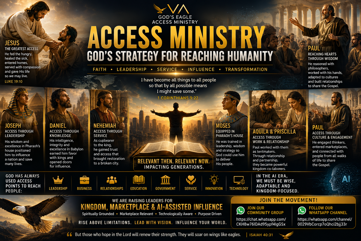 Home - Gods' Eagle Ministries - GEM 141 GOD’S EAGLE ACCESS MINISTRY 👑 Raising Leaders for Kingdom, Marketplace & AI-Assisted Influence