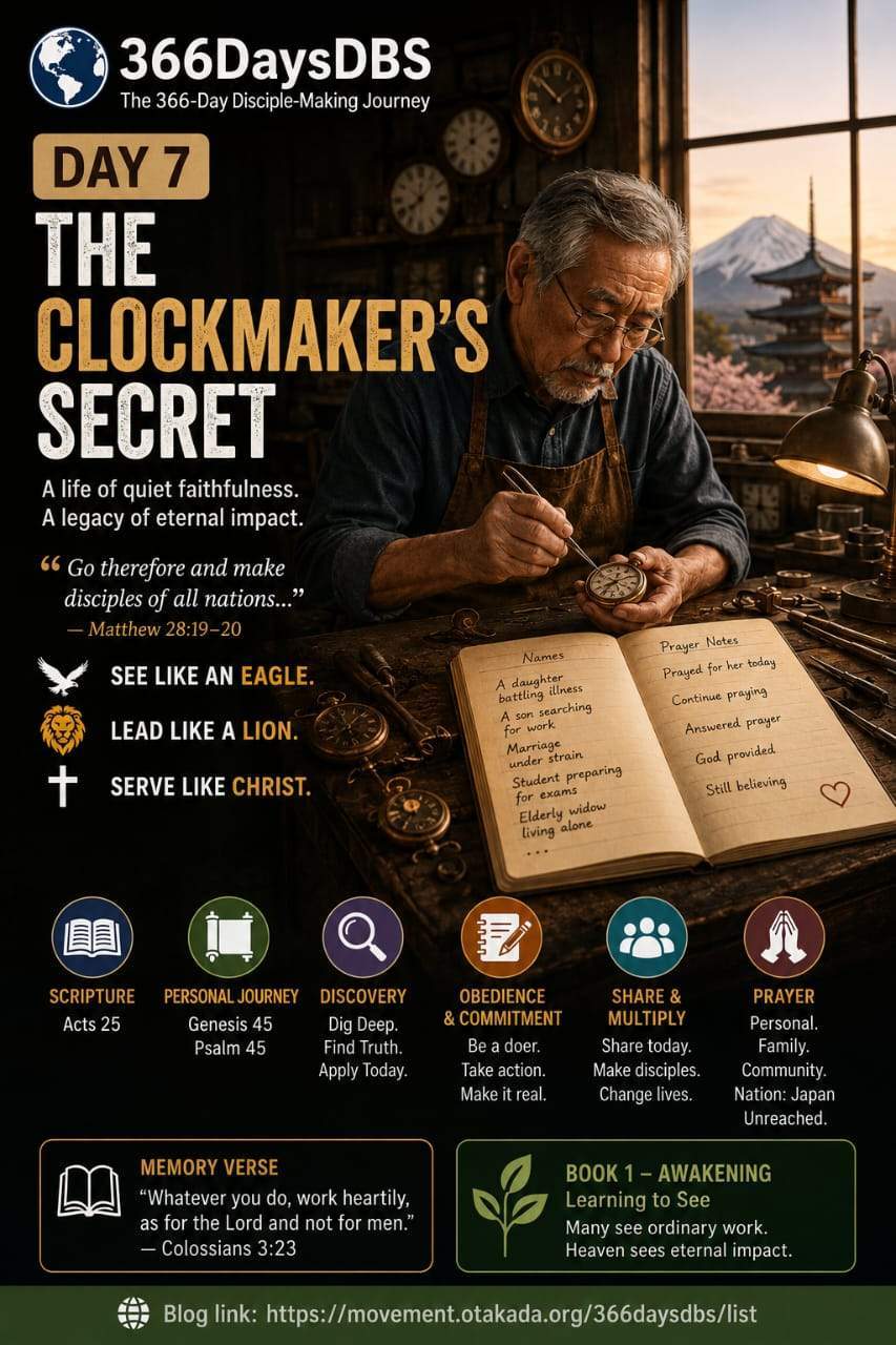 DAY 7 — THE CLOCKMAKER’S SECRET