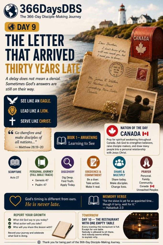 366DaysDBS &mdash; DAY 9: THE LETTER THAT ARRIVED THIRTY YEARS LATE