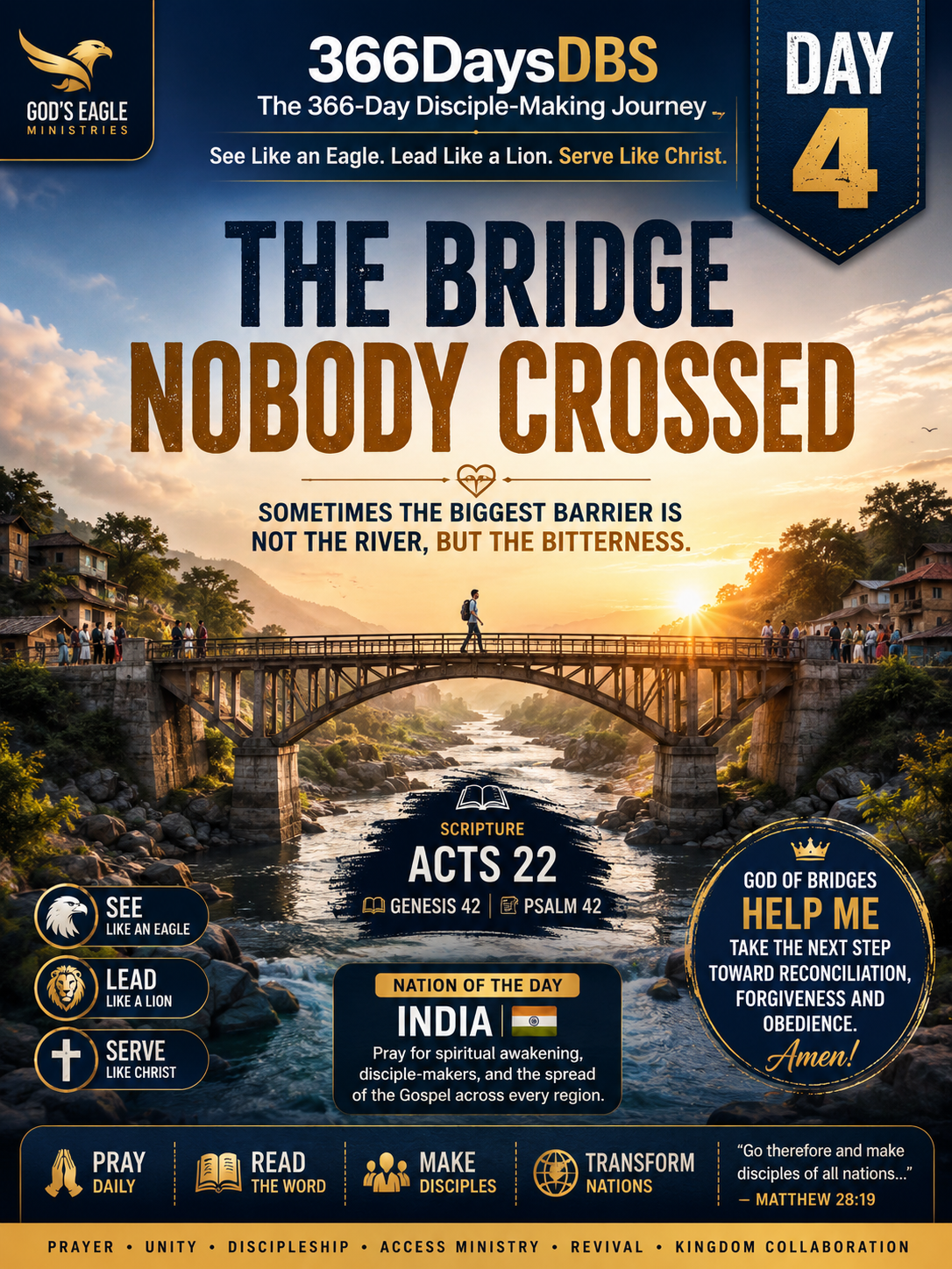Home - Gods' Eagle Ministries - GEM 144 DAY 4 — THE BRIDGE NOBODY CROSSED