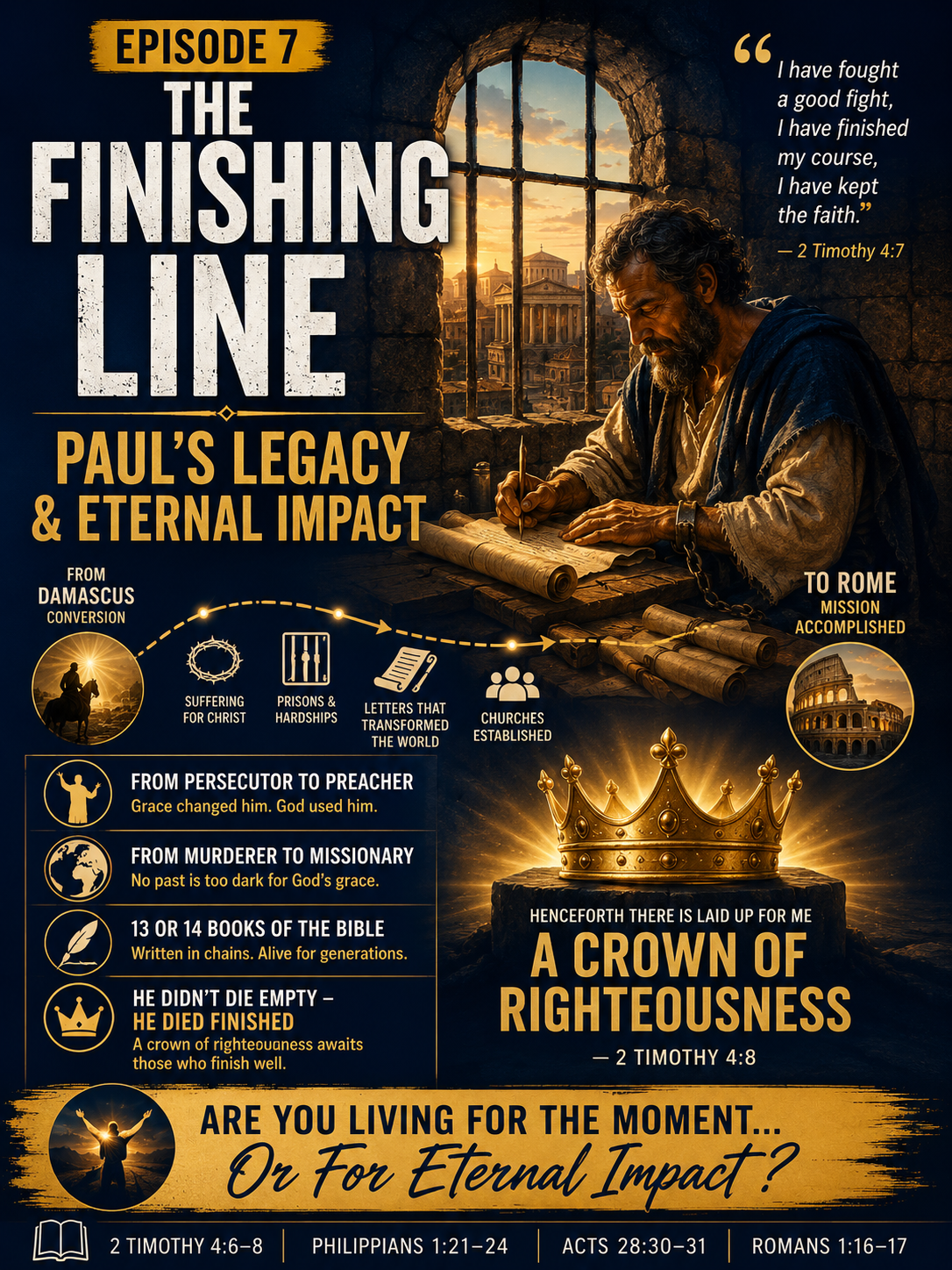 Home - Gods' Eagle Ministries - GEM 139 EPISODE 7 THE FINISHING LINE Paul’s Legacy & Eternal Impact