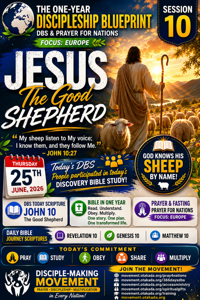 366DaysDBS — SESSION 10 REVIEW JOHN 10 — THE GOOD SHEPHERD 2 366DaysDBS — SESSION 10 REVIEW
📖 JOHN 10 — THE GOOD SHEPHERD