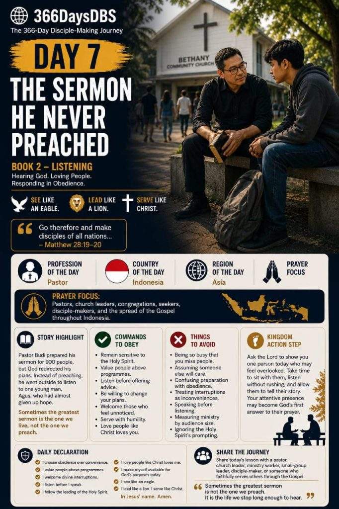 366DaysDBS - Today's Discovery Bible Reading and Prayer - DAY 7 — THE SERMON HE NEVER PREACHED 2 366DaysDBS - Today's Discovery Bible Reading and Prayer - DAY 7 — THE SERMON HE NEVER PREACHED
