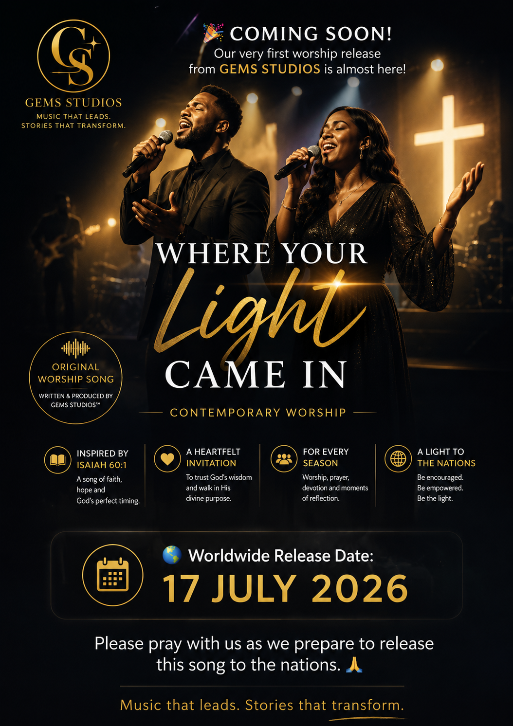 Home - Gods' Eagle Ministries - GEM 127 COMING SOON - WHERE YOUR LIGHT CAME IN